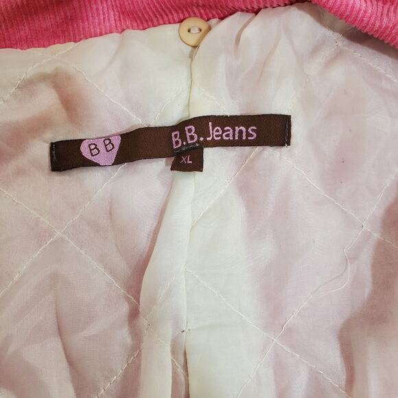 Vintage BB Jeans | Bubble Gum Pink Corduroy Jacket with Chest Pockets - Picture 7 of 10